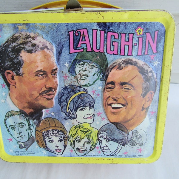 1968 Aladdin Industries Laugh-In Lunch Box (NO THERMOS)