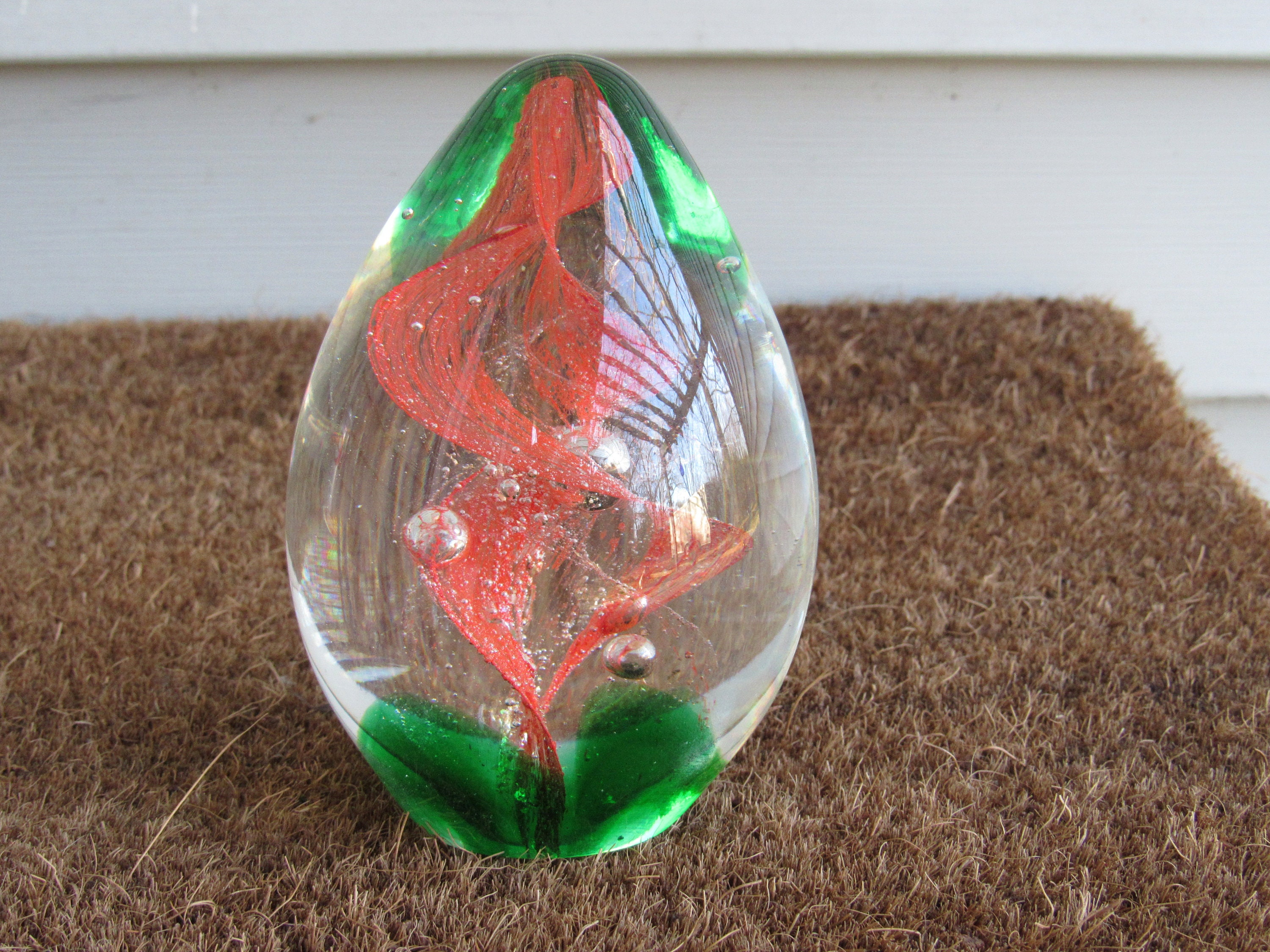Glass Paperweight (2 tiny blemishes)
