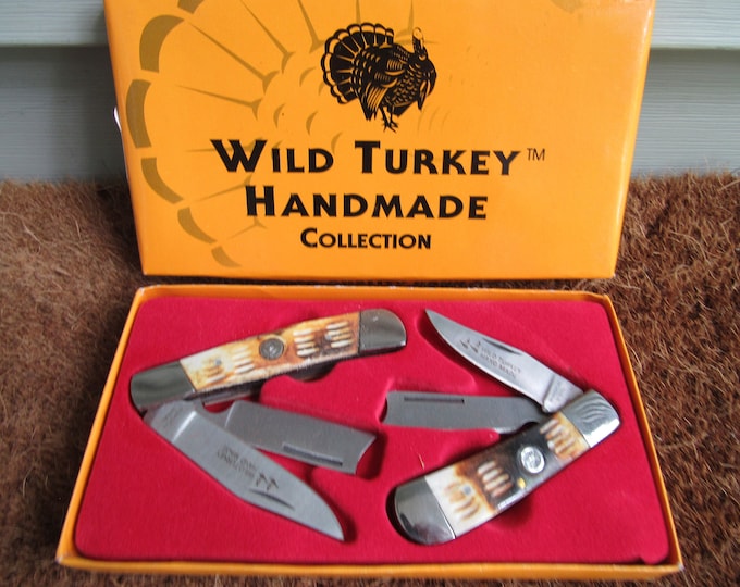 Wild Turkey Handmade Collection, 2 Knife Set - Etsy