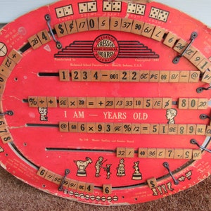 1940 Original Cressco Reversible Educational Board