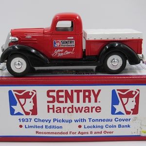 1993 Liberty Classics, Sentry Hardware 1937 Chevy Pickup with Tonneau Cover Metal Bank