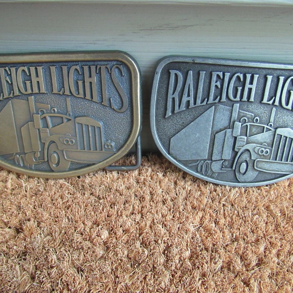 Set of 2 Raleigh Lights Belt Buckles