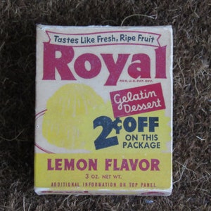 Vintage Royal Gellatin Dessert (EMPTY BOX)