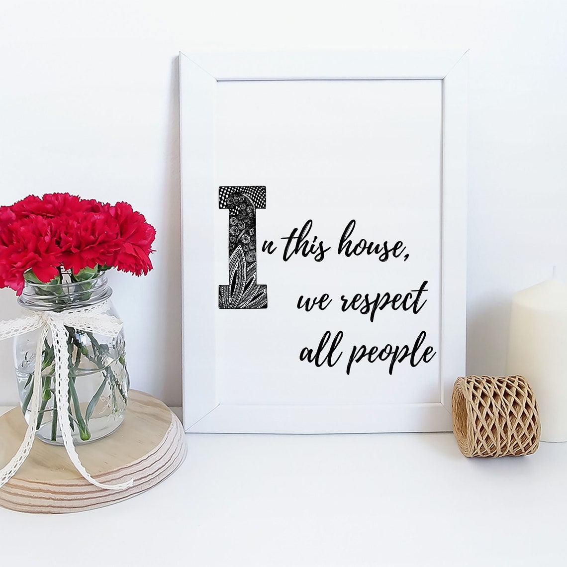 In this House Quotes 5 options available respect quotes | Etsy