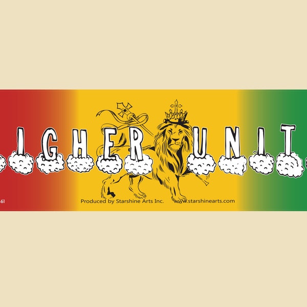 Higher Unity Large OR Small Bumper Sticker- car sticker, laptop sticker, vinyl sticker, decal