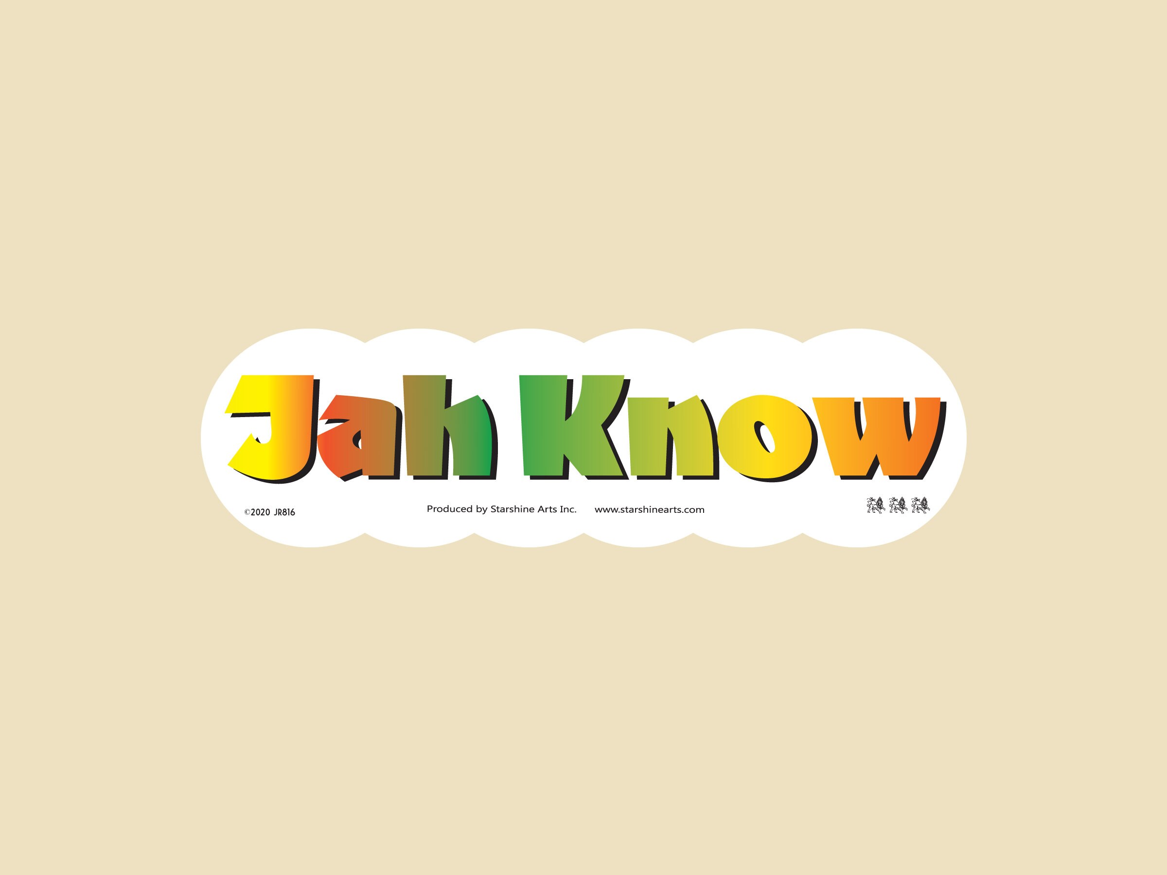 Jah Know Die Cut Large OR Small Bumper Sticker-car sticker, laptop sticker, vinyl sticker, decal