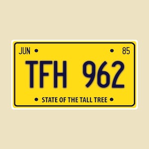 Fratellies License Plate Sticker- car sticker, laptop sticker, vinyl sticker, decal