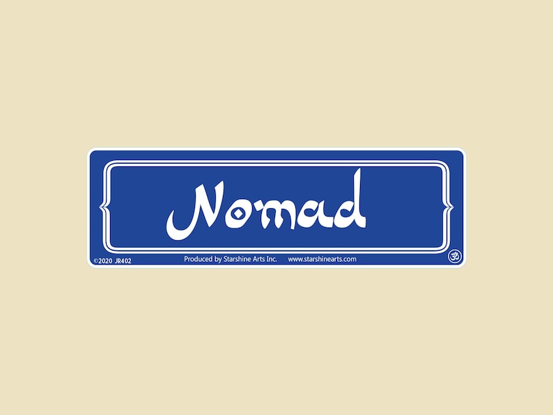 Nomad Large OR Small Bumper Sticker- Car Sticker, Laptop Sticker, Vinyl ...