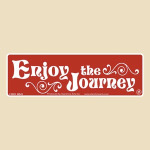 Enjoy The Journey Small OR Large Bumper Sticker- car sticker, laptop sticker, vinyl sticker, outdoor sticker, nature, hiking, camping