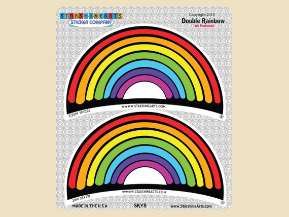 Rainbow Number Sticker, Type 2