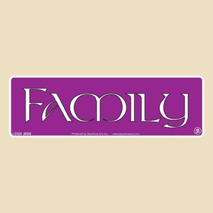Family Small OR Large Bumper Sticker- car sticker, laptop sticker, vinyl sticker, decal