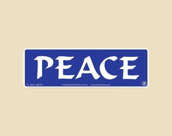 Peace Large OR Small Bumper Sticker- car sticker, laptop sticker, vinyl sticker, decal