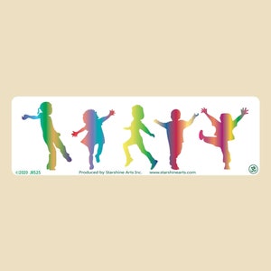 Kids Dance kleine of grote bumpersticker - autosticker, laptopsticker, vinylsticker