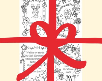 Las hojas para colorear de NAVIDAD de Golden Girls - Descarga digital