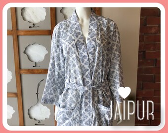 Bata de kimono de algodón, top convertible, top envolvente, bata de vestir, chaqueta ligera de primavera, bata de dama de honor, cárdigan