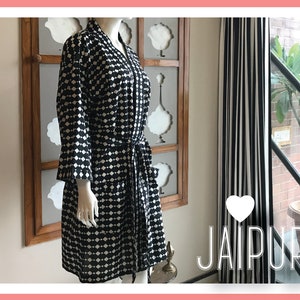 Baumwoll Kimono, Cabrio Top, Bedruckter Morgenmantel, Wickeltop, Morgenmantel, BRIDEJUNGFER ROBE, Strickjacke