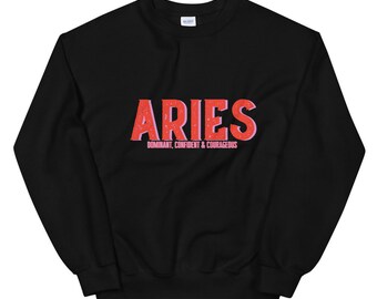 Ram Sweatshirt | Ram shirt | zodiac crewneck | zodiac shirt | sterrenbeeld| cadeau voor Ram |astrologie| Ram verjaardag | vrouwen shirts