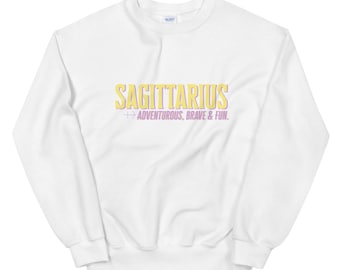 Sagittarius sweatshirt, Sagittarius shirt, zodiac crewneck, gift for Sagittarius, Sagittarius birthday, Zodiac shirt, Astrology sweatshirt