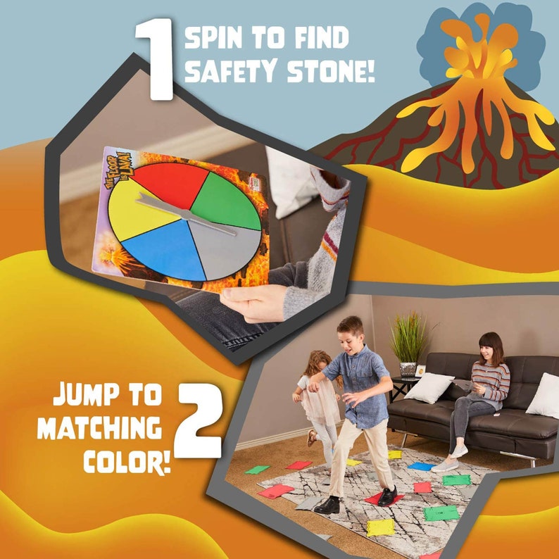 The Floor is Lava Game for Kids and Adults Promotes Etsy