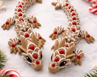 Flexi Fantasy Animal | Collectible Fidget Toy/ gingerbread / panther/ zombie