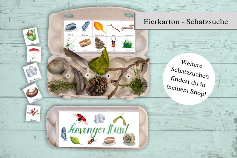Nature Scavenger Hunt Printable Forest Treasure Hunt for Etsy