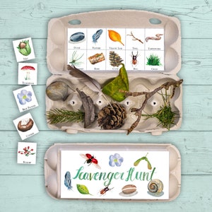 Nature Scavenger Hunt Printable, Forest Treasure Hunt for Kids, Hiking Game, Outdoor Family Activity, Camping Party Game, Direct Download