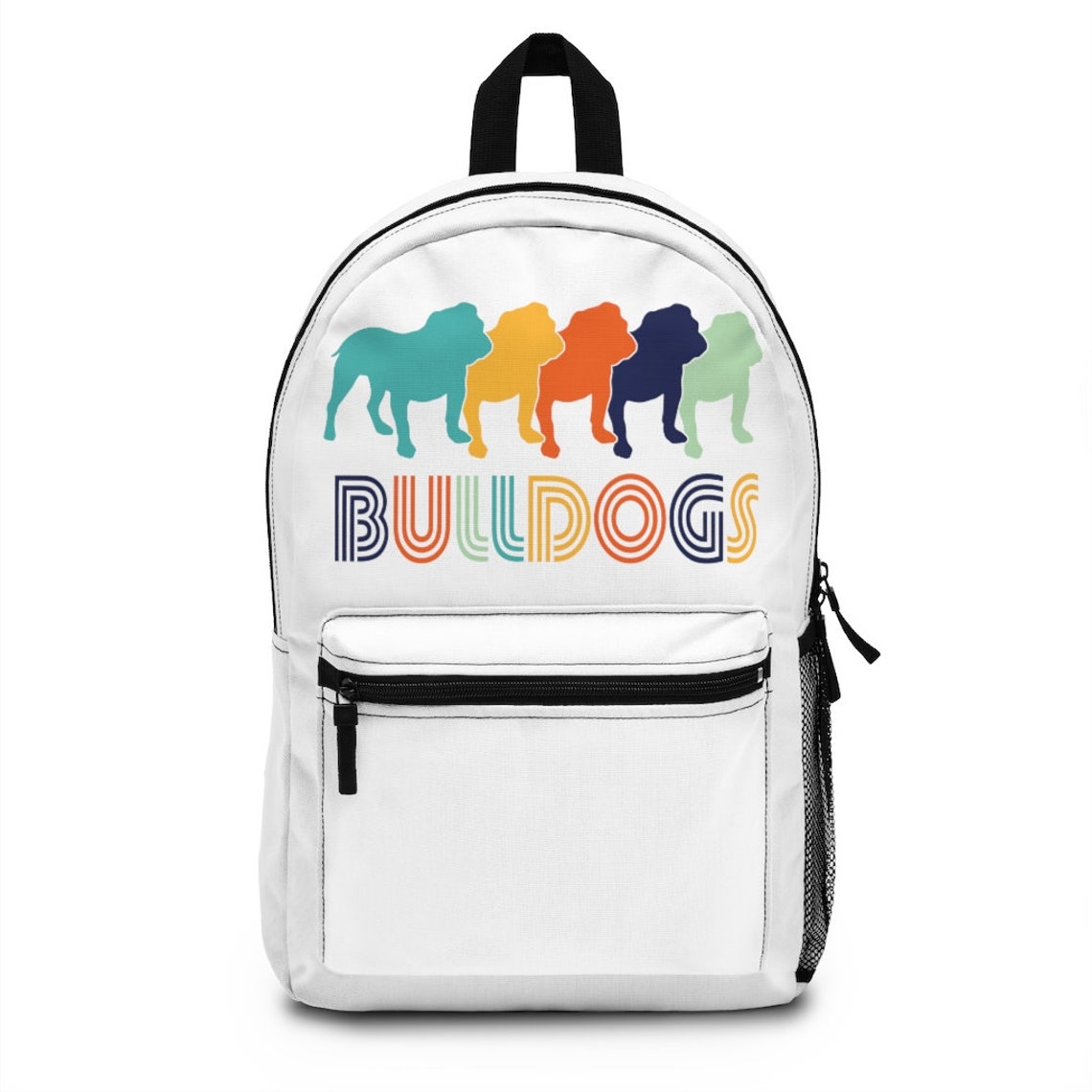 5 Bulldogs Backpack Made in USA Etsy