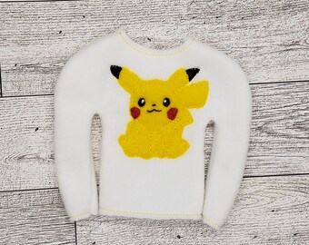 Handmade Elf Doll Sweater: Pika Fleece Costume