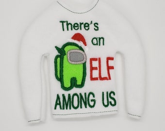 Elf Doll Sweater: Among Us Funny Costume, Shelf Elf Clothes