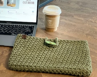 Boho Laptop Sleeve, Cute MacBook Air 13 Bag, Recycled Cotton MacBook cover, Eco Friendly Computer Case, Best Holiday Gifts