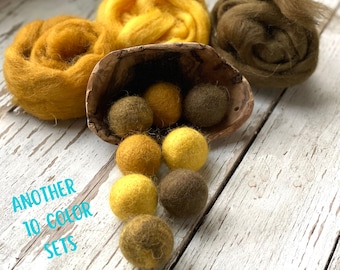 Felt Wool Ball Cat Toy, Eco Friendly Cat Toy, Wool Pet Balls Set, Cat Lover Gift