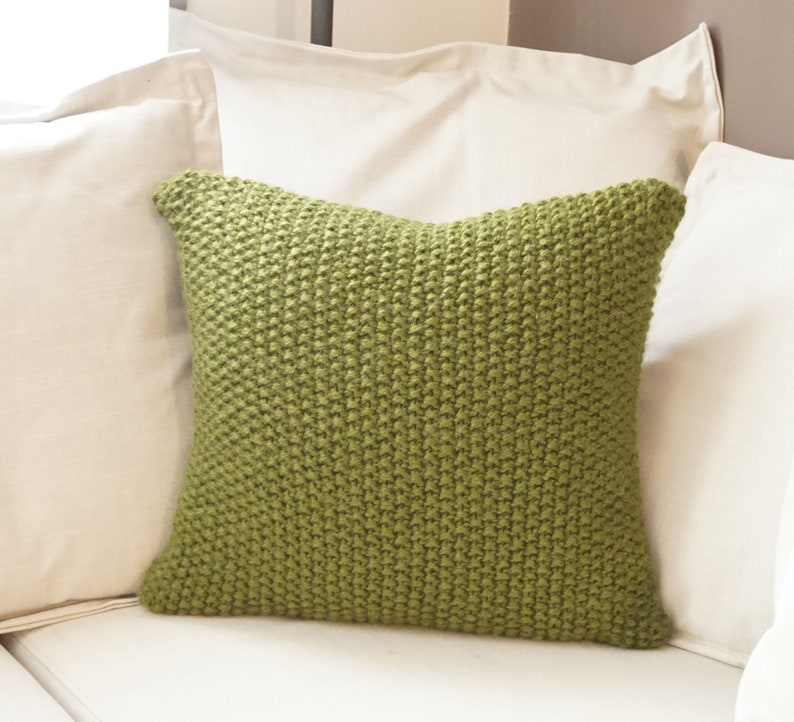 Emerald Green Knit Pillow Cases Nordic Knit Cushion Covers Etsy UK