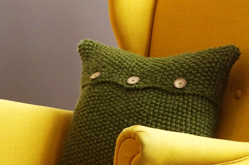 Emerald Green Knit Pillow Cases Nordic Knit Cushion Covers Etsy UK