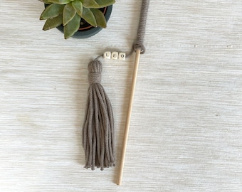 Personalized Organic Cat Toy Wand, Handmade Cat Teaser, Hanging Kitten Toys, Pet Toys Gift for Cats