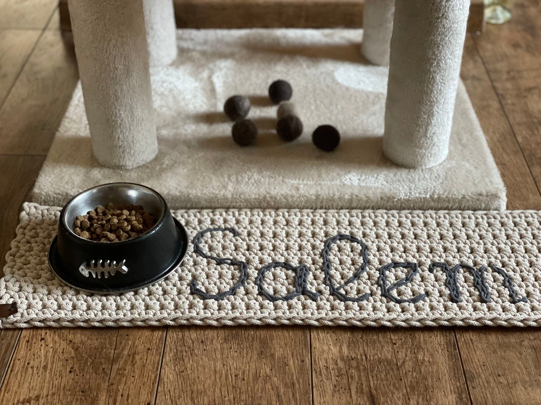 Cute Personalized Pet Food Mat Eco Friendly Cat Food Mat Etsy