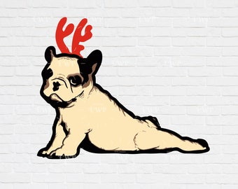 Download Christmas Pug Svg Etsy