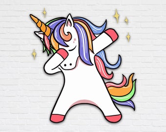 Download Dabbing Unicorn Svg Etsy