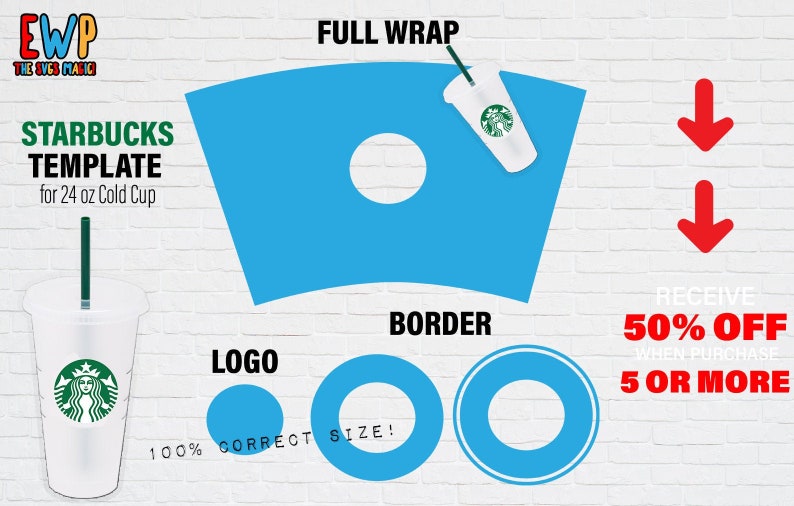 Download A Special Pack Starbucks Templates Venti 24 Oz Grande 16 ...