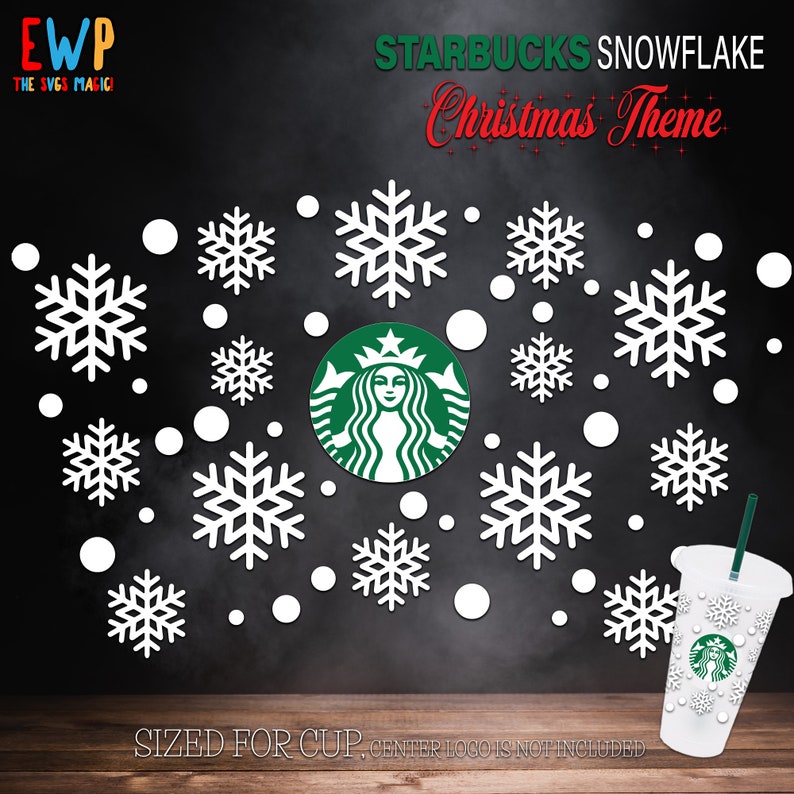 Download Snowflake Starbucks Cup SVG Christmas Starbuck Cold Cup ...
