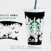 Full Wrap Halloween Starbuck Cup SVG | DIY Venti Cup 24 Oz Instant Download | Starbuck Halloween Boo Theme Decal Cricut, Starbuck Wrap SVG 