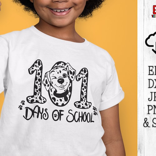 101 Days of School SVG 101 Days of School Dalmatian - Etsy