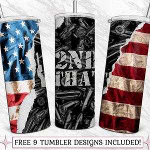 I Second That I 2nd That, Patriotic Flag 2nd Amendment 20oz Skinny Tumbler Sublimation Designs - 2nd Amendment Tumbler PNG