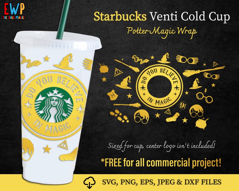 Download Crees en magic SVG la Potter Inspired Starbucks Cup SVG ...