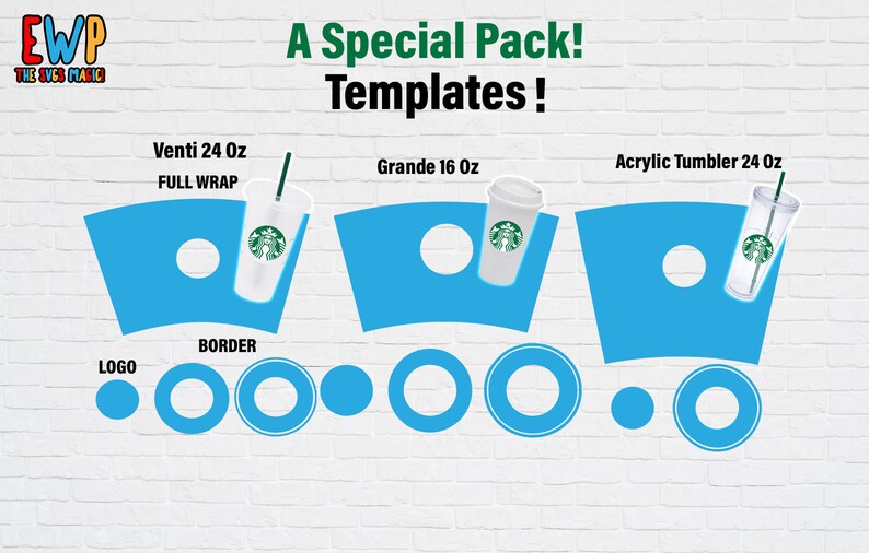 Download A Special Pack Starbucks Templates Venti 24 Oz Grande 16 ...