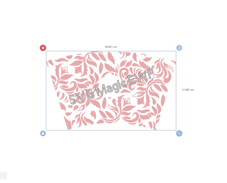Download Full Wrap Starbucks Pink Floral Cold Cup SVG DYI Venti Cup ...