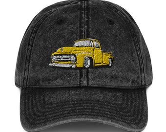 1956 Ford F100 Embroidered Low Profile 100% Cotton Twill Dad Hat