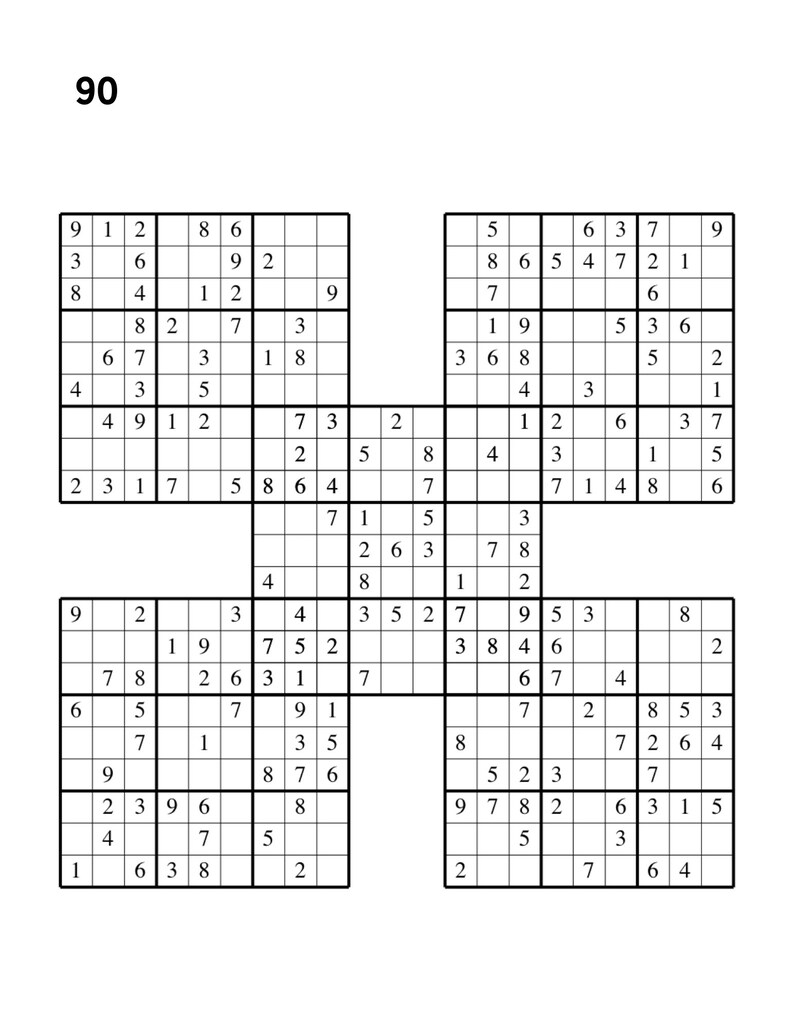 100 large print sudoku puzzles for seniors digital download etsy
