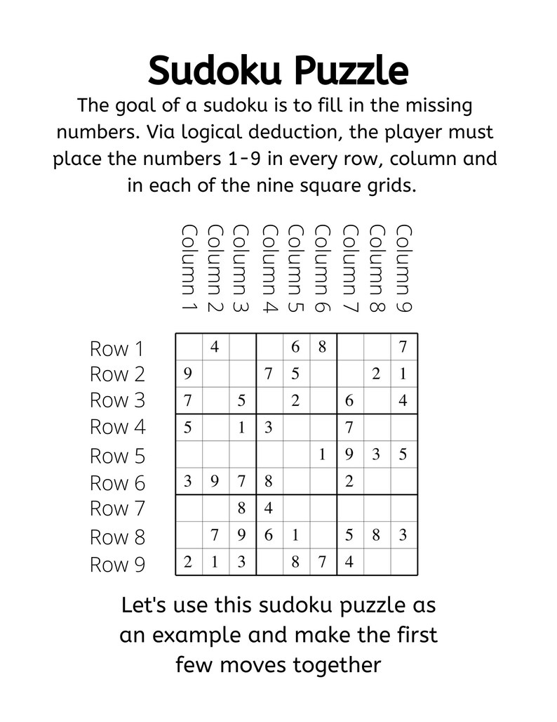100 large print sudoku puzzles for seniors digital download etsy