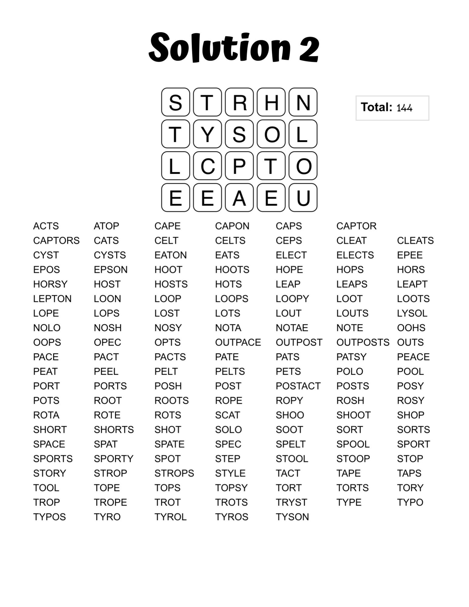 Printable PDF Word Puzzle Book for Seniors Large Print 120 Etsy Canada