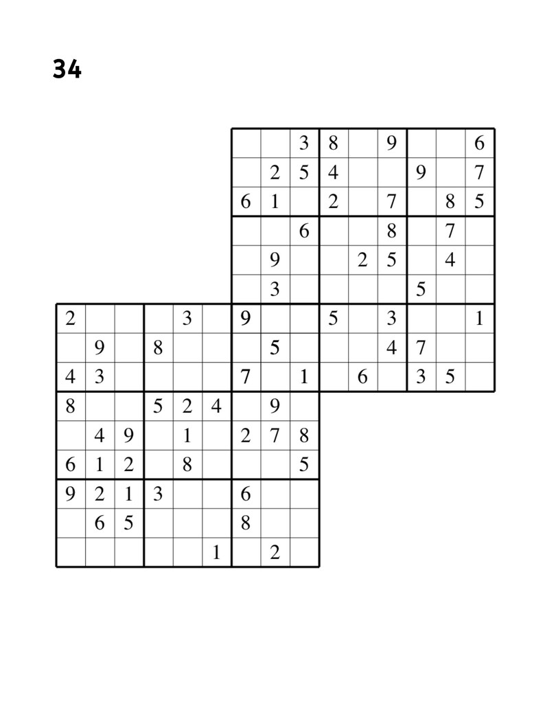 100 Large Print Sudoku Puzzles For Seniors Digital Download Etsy